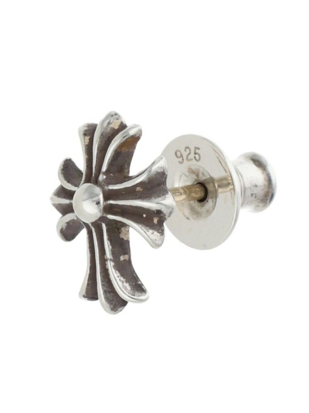 Chrome Hearts CH Cross Stud Silver Earrings
